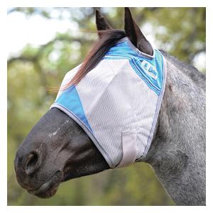 Military Support Blue Crusader Horse Fly Mask  Cashel